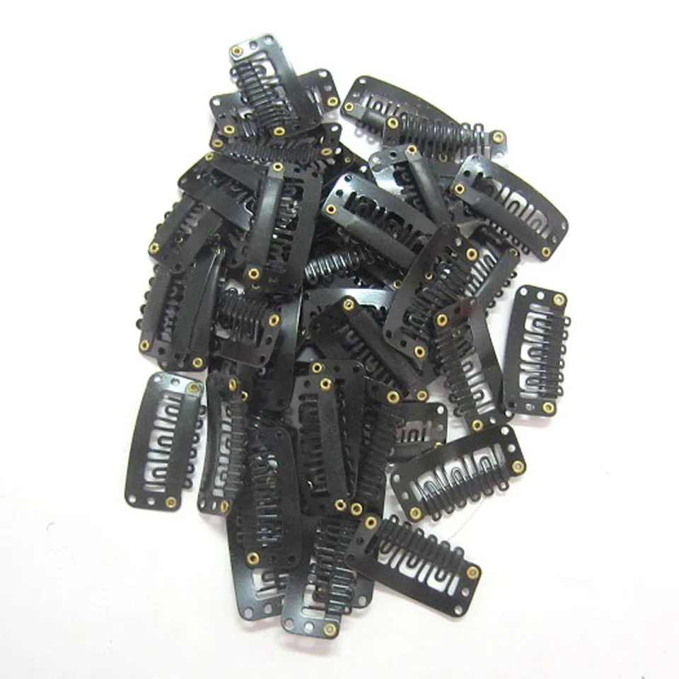 mustad metallist klambrid juuksepikenduste kinnitamiseks