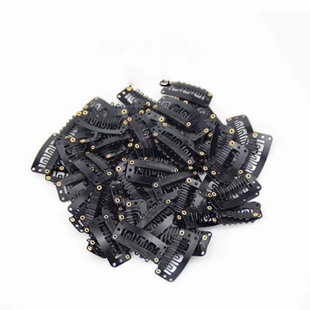 mustad metallist klambrid juuksepikenduste kinnitamiseks