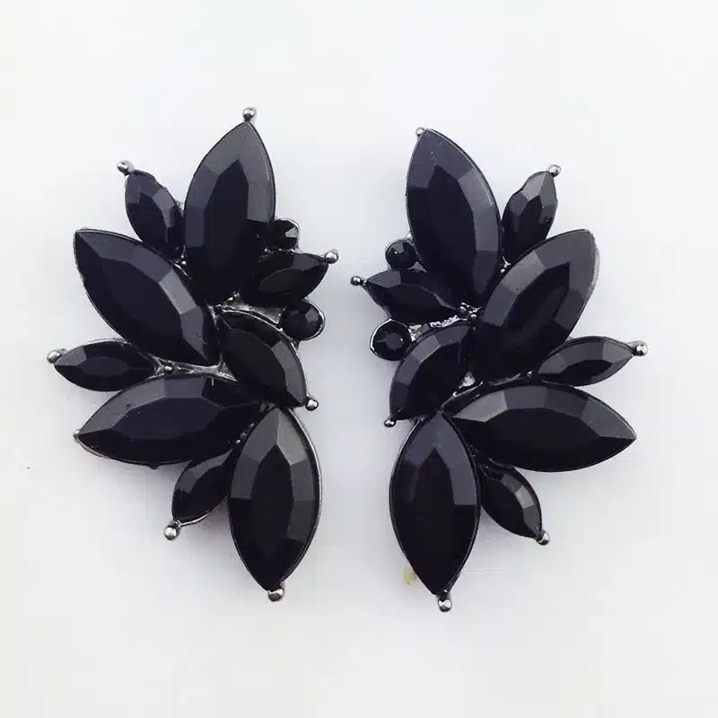 Opal Stone Stud Earrings Christmas Party 2018 Brand New Elegant Crystal Earrings For Women Trendy Golden Women Earrings 46
