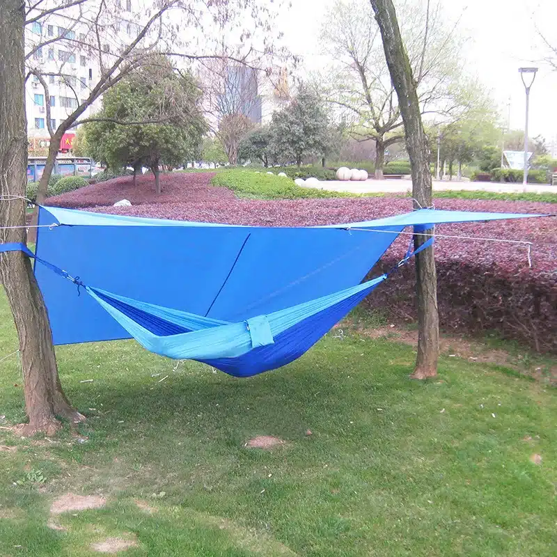 Ultralight Outdoor Portable Hammock Awning Hanging Tent Wear-resisting Large Multi-functional Mat Folding UV Proof Waterproof 9