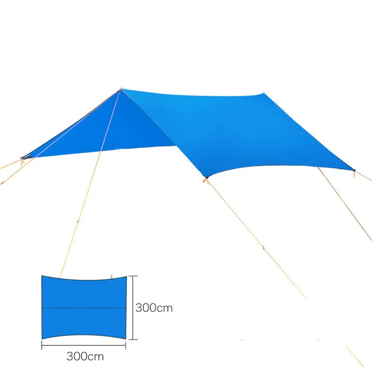 Ultralight Outdoor Portable Hammock Awning Hanging Tent Wear-resisting Large Multi-functional Mat Folding UV Proof Waterproof 7