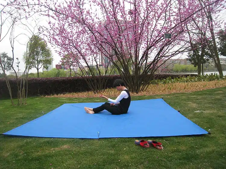 Ultralight Outdoor Portable Hammock Awning Hanging Tent Wear-resisting Large Multi-functional Mat Folding UV Proof Waterproof 13