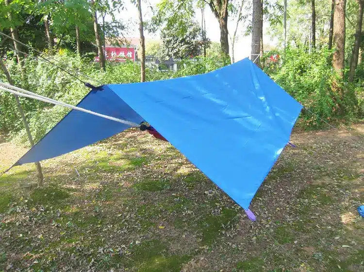 Ultralight Outdoor Portable Hammock Awning Hanging Tent Wear-resisting Large Multi-functional Mat Folding UV Proof Waterproof 14