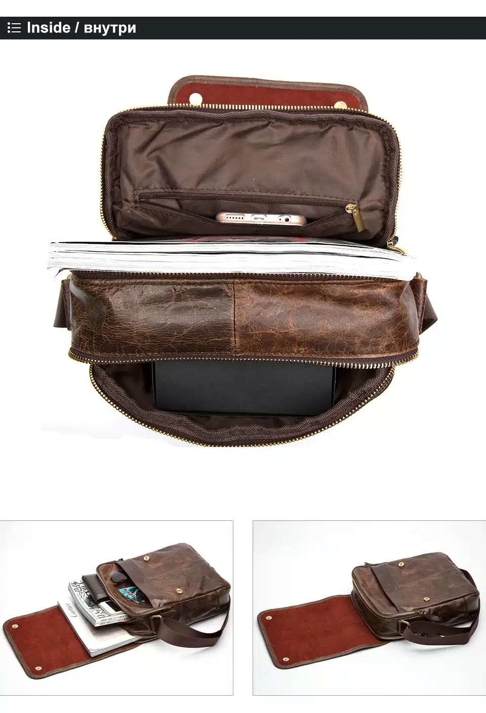 MVA Men's Bags Genuine Leather male Crossbody Bags strap Small Casual Flap Men Leather messenger bag men's shoulder bag 1121 7
