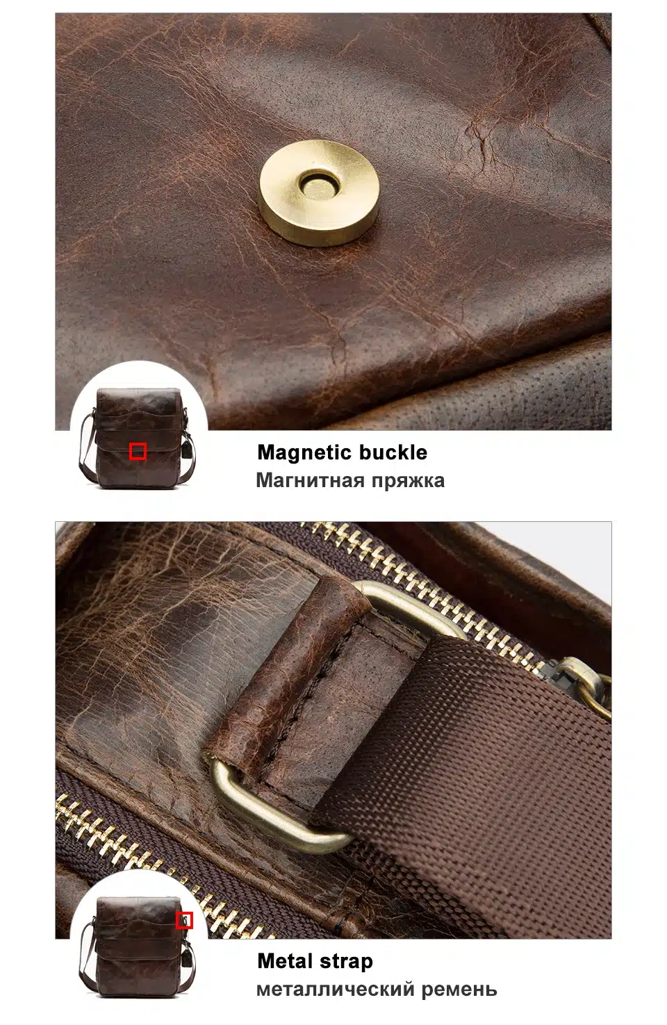 MVA Men's Bags Genuine Leather male Crossbody Bags strap Small Casual Flap Men Leather messenger bag men's shoulder bag 1121 11