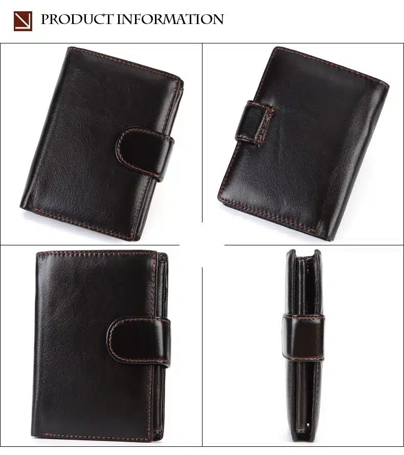 MISFITS Vintage Men Wallet Genuine Leather Short Wallets Male Multifunctional Cowhide Purse Coin Pocket Driver License Holder 18