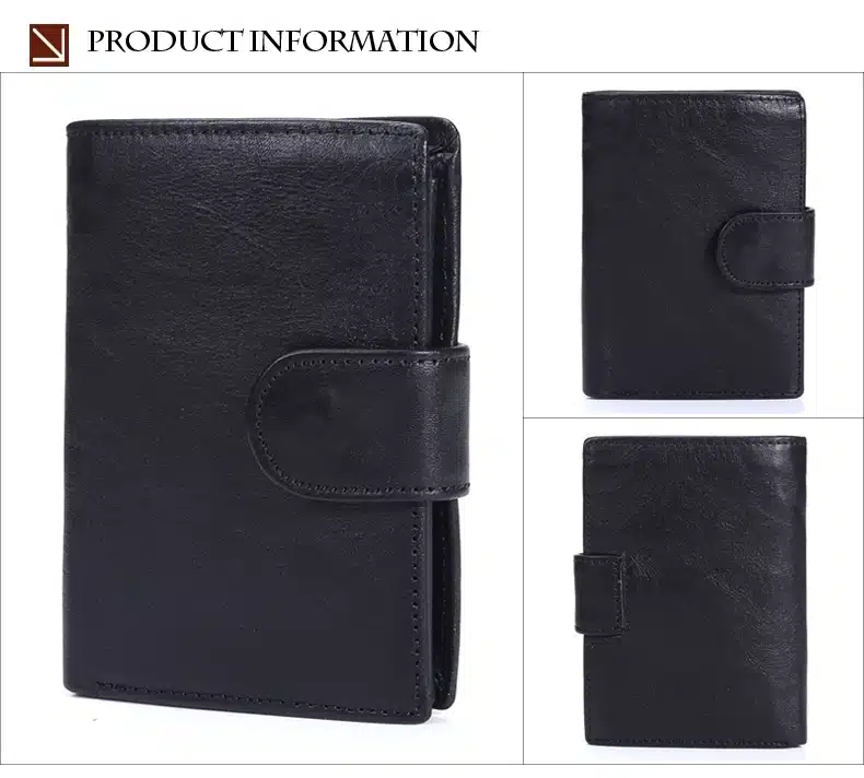 MISFITS Vintage Men Wallet Genuine Leather Short Wallets Male Multifunctional Cowhide Purse Coin Pocket Driver License Holder 19