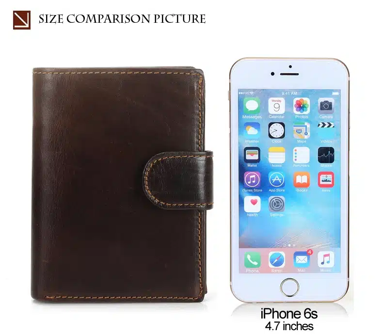 MISFITS Vintage Men Wallet Genuine Leather Short Wallets Male Multifunctional Cowhide Purse Coin Pocket Driver License Holder 24