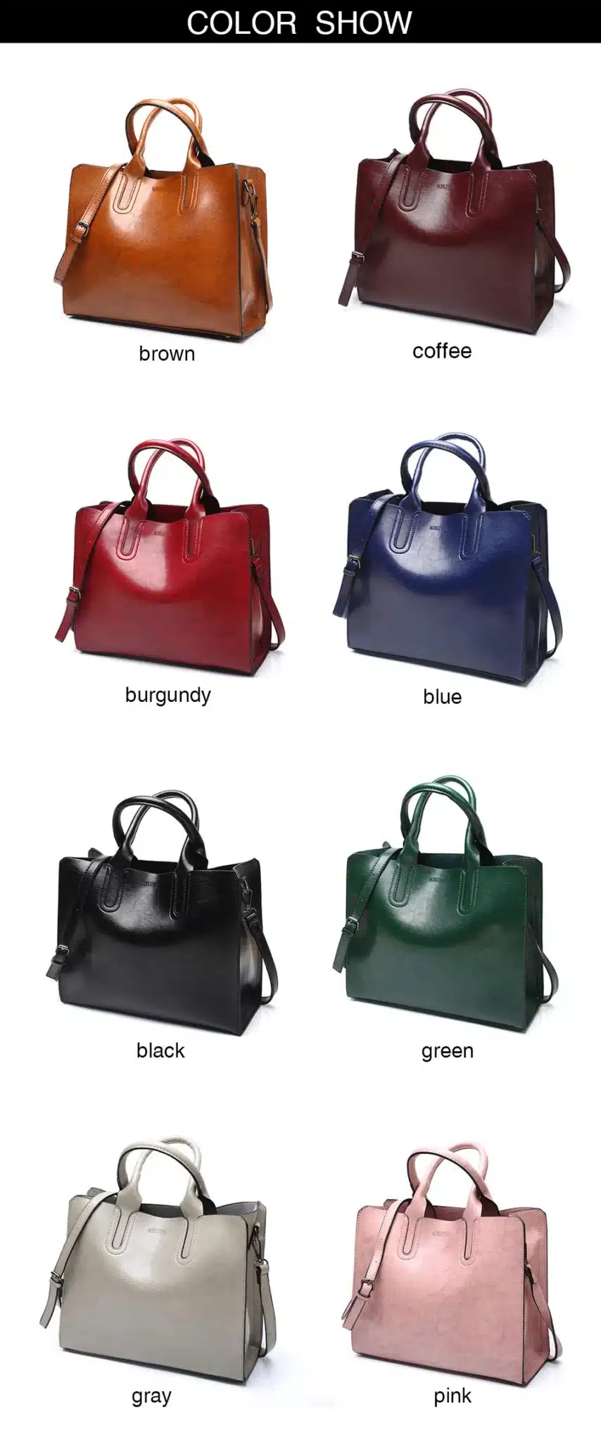 ACELURE Leather Handbags Big Women Bag High Quality Casual Female Bags Trunk Tote Spanish Brand Shoulder Bag Ladies Large Bolsos 21