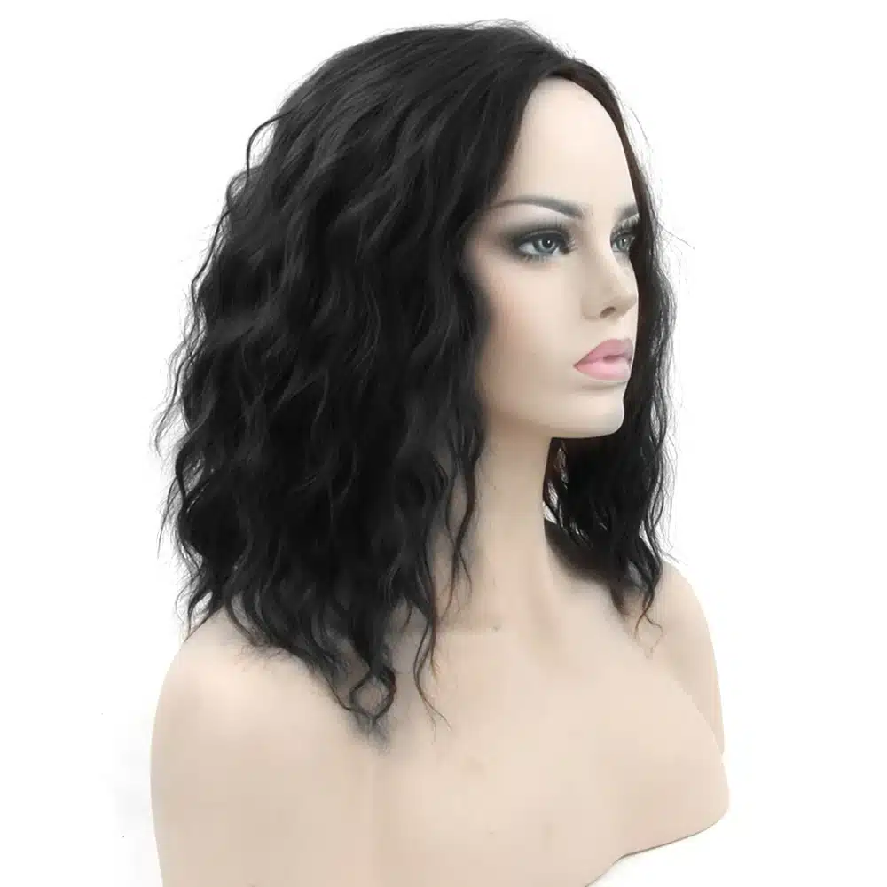 Soowee Short Wavy Black Blonde Cosplay Wigs Synthetic Hair Hair Pieces Party Hair Red Gray Wig for Women 13