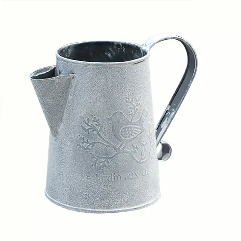 Watering Cans Flowers Bucket Barrel Metal Vases Vintage Zakka Style Home Garden Ornaments Retro Metal Craft Artificial Holder 12