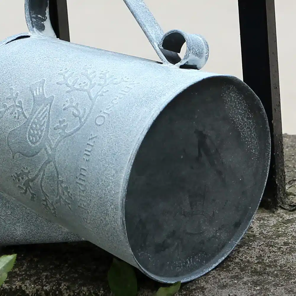 Watering Cans Flowers Bucket Barrel Metal Vases Vintage Zakka Style Home Garden Ornaments Retro Metal Craft Artificial Holder 13
