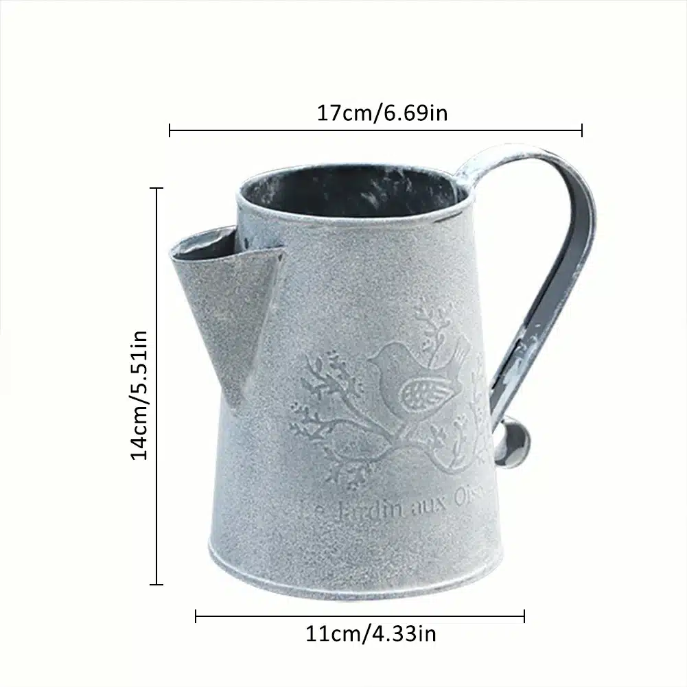 Watering Cans Flowers Bucket Barrel Metal Vases Vintage Zakka Style Home Garden Ornaments Retro Metal Craft Artificial Holder 15