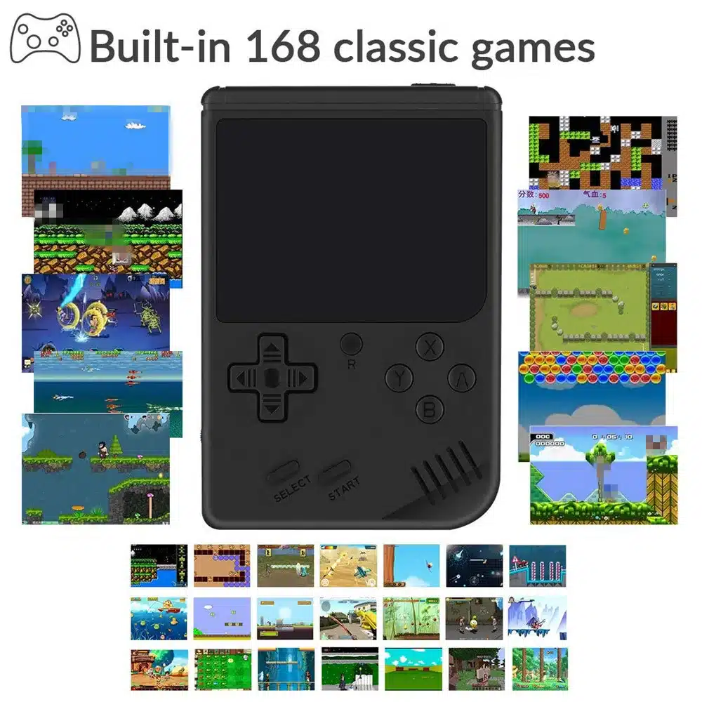 Video Game Console 8 Bit Retro Mini Pocket Handheld Game Player Built-in 168 Classic Games Best Gift for Child Nostalgic Player 5