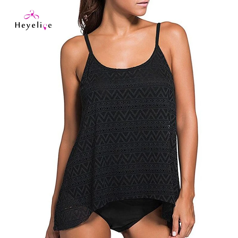 Plus Size Two-Piece Swimwear Women Sexy Lace Tankini Padded Push Up Beach Bathing Suits Vintage Swim Ware New Brazilian Biquinis 8