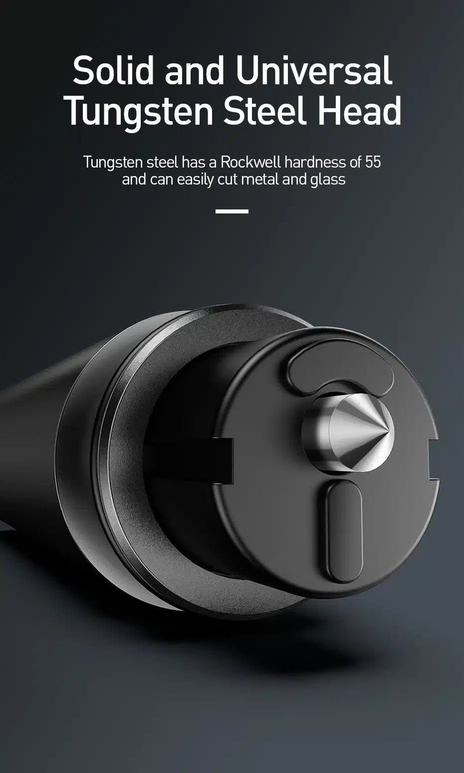 tungsteenist teraspea mustal ohutushaamril
