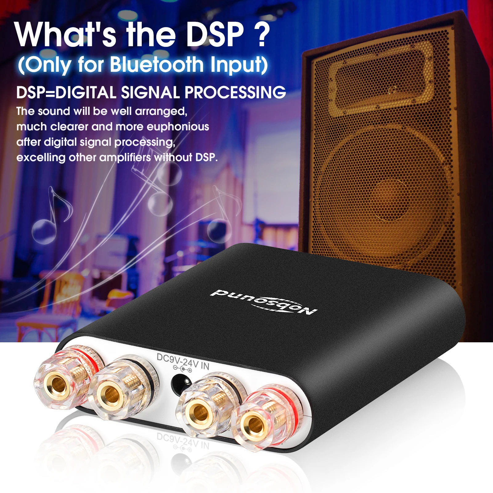 Mini bluetooth 5.0 DSP digitaalne võimendi | kujundav pilt e-kaubamaja pildikogust