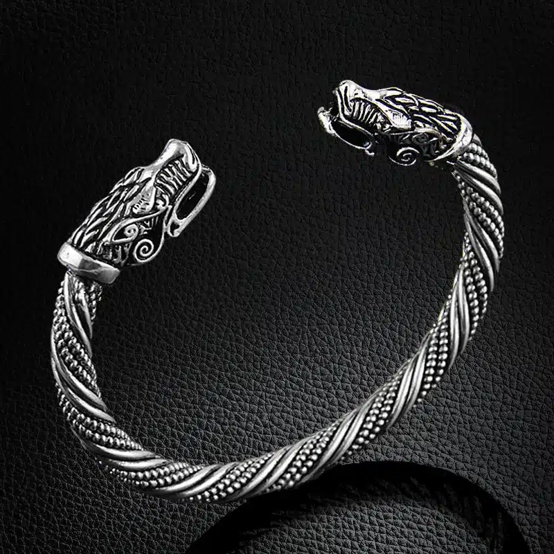 LAKONE Teen Wolf Head Bracelet Indian Jewelry Fashion Accessories Viking Bracelet Men Wristband Cuff Bracelets For Women Bangles 9