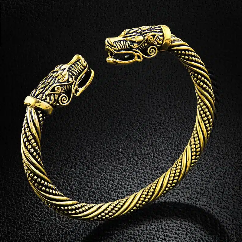 LAKONE Teen Wolf Head Bracelet Indian Jewelry Fashion Accessories Viking Bracelet Men Wristband Cuff Bracelets For Women Bangles 15