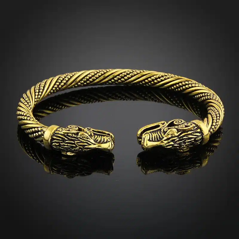 LAKONE Teen Wolf Head Bracelet Indian Jewelry Fashion Accessories Viking Bracelet Men Wristband Cuff Bracelets For Women Bangles 16