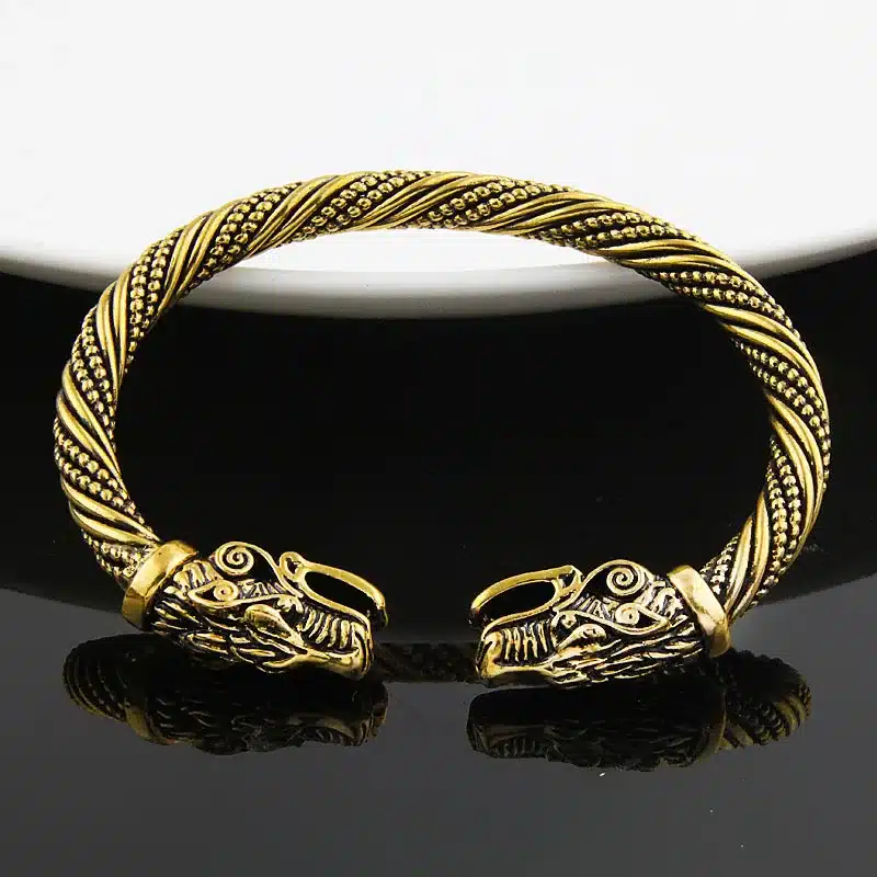 LAKONE Teen Wolf Head Bracelet Indian Jewelry Fashion Accessories Viking Bracelet Men Wristband Cuff Bracelets For Women Bangles 18