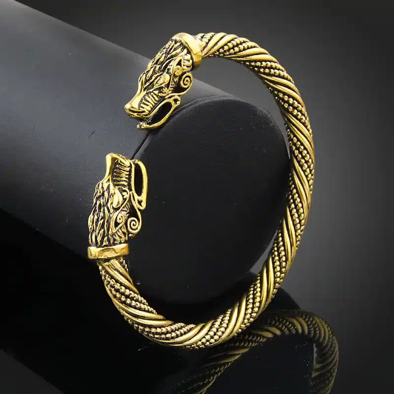 LAKONE Teen Wolf Head Bracelet Indian Jewelry Fashion Accessories Viking Bracelet Men Wristband Cuff Bracelets For Women Bangles 19