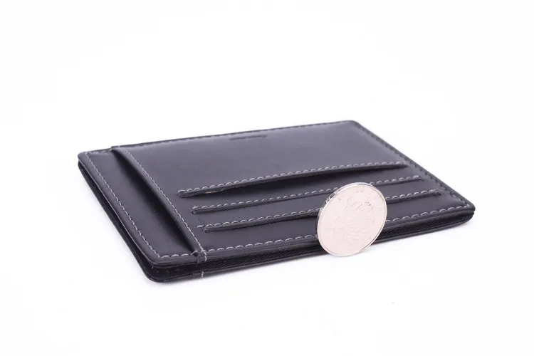 Gibo Auja - Brand New Genuine Leather Wallet Super Slim Card Holder Card Case Money Organizer Short Travel Men Wallets Clutch 33