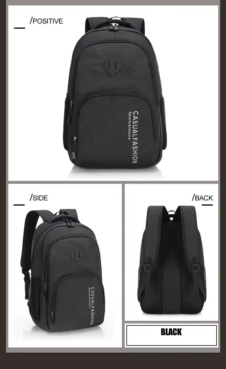 2018 New Fashion Men's Backpack Bag Male Canvas Laptop Backpack Computer Bag high school student college student bag male 15