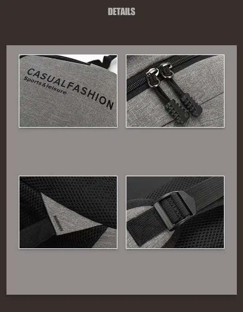 2018 New Fashion Men's Backpack Bag Male Canvas Laptop Backpack Computer Bag high school student college student bag male 18