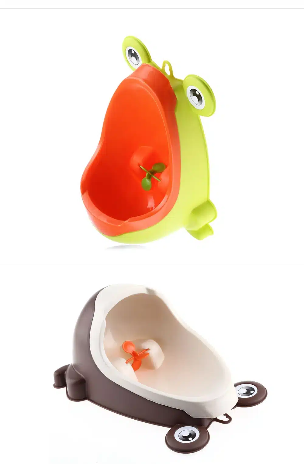 4 Color Baby Urinal Frog Shape Vertical Wall-Mounted Pee Convenient Cute Animal Boy's Potty Urinal Standing Toilet Boy Xmas Gift 18