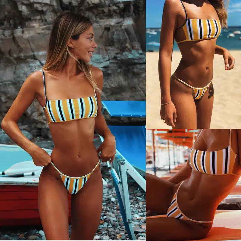 Hirigin Sext Thong Bikini Set Women Swimwear 2019 New Push Up Padded Brazilian Beachwear Biquini Swimsuit Women Bathing Suit 9