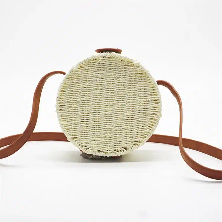 Women Summer Rattan Bag 2019 Round Straw Bags Handmade Woven Beach Cross Body Bag Circle Bohemia Handbag Bali Box Dropshipping 16