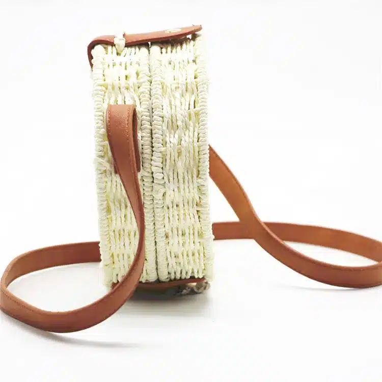 Women Summer Rattan Bag 2019 Round Straw Bags Handmade Woven Beach Cross Body Bag Circle Bohemia Handbag Bali Box Dropshipping 18
