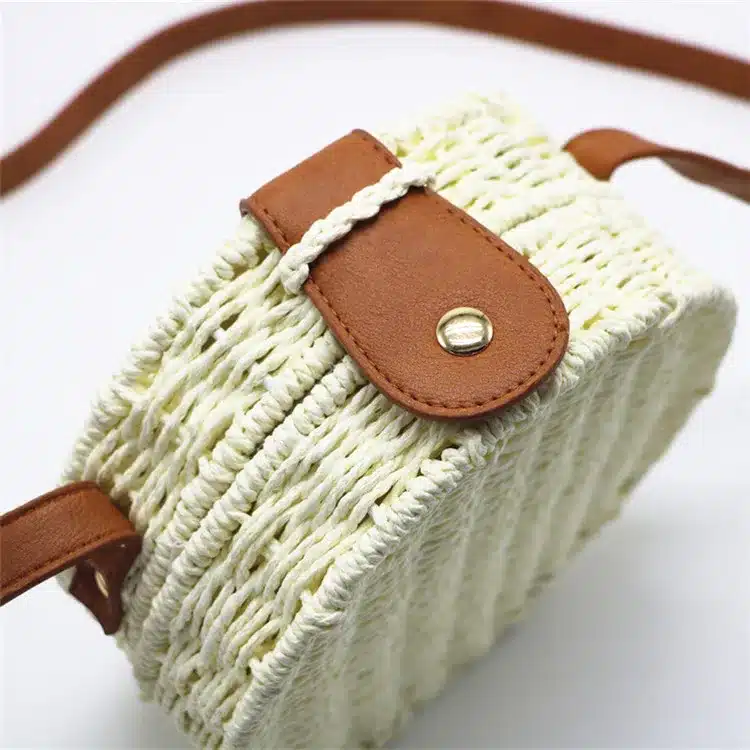 Women Summer Rattan Bag 2019 Round Straw Bags Handmade Woven Beach Cross Body Bag Circle Bohemia Handbag Bali Box Dropshipping 19