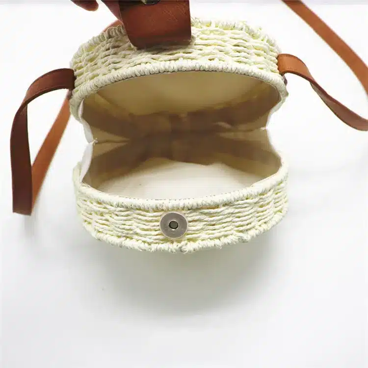 Women Summer Rattan Bag 2019 Round Straw Bags Handmade Woven Beach Cross Body Bag Circle Bohemia Handbag Bali Box Dropshipping 20