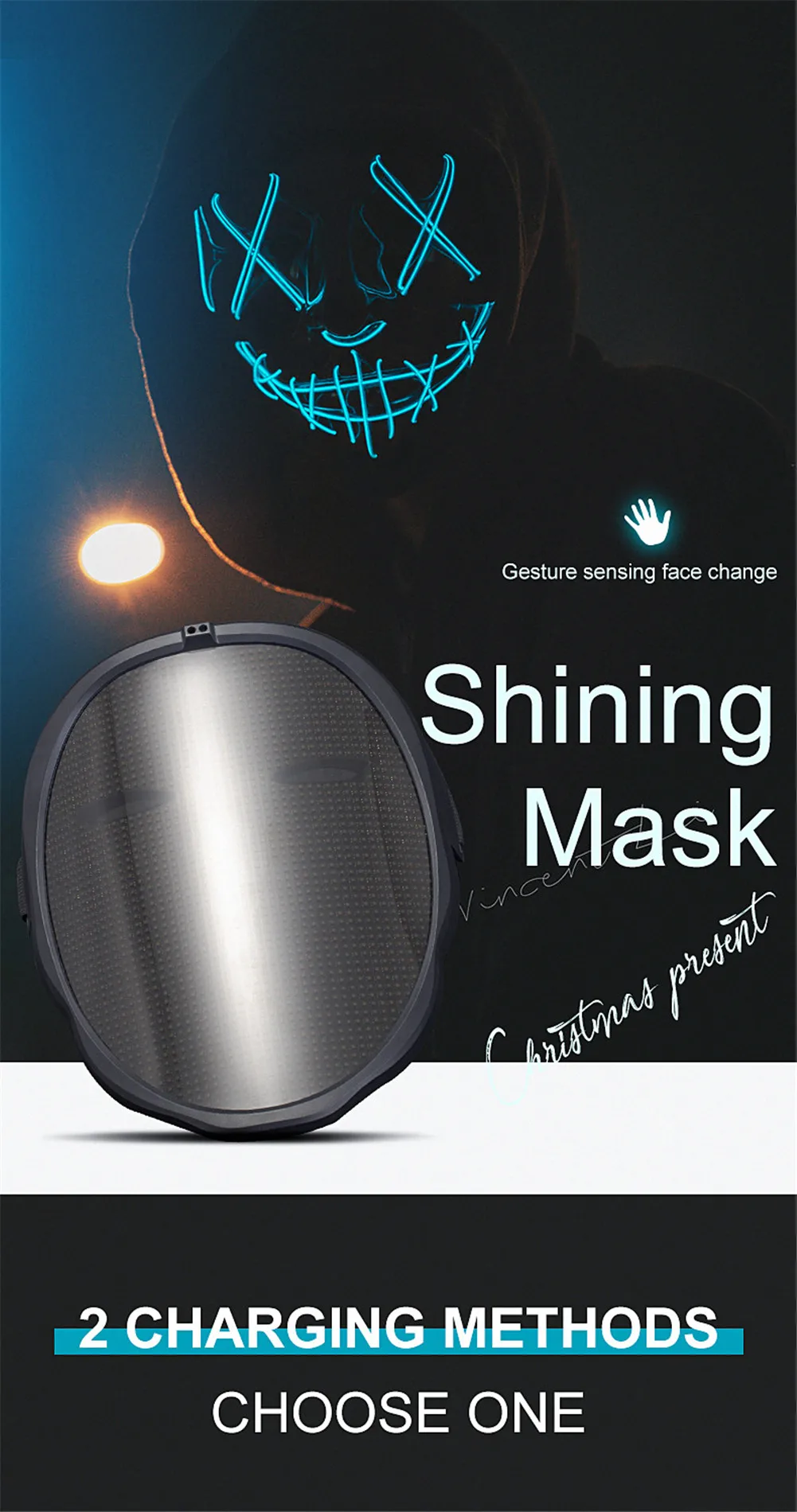 RGB valgustusega LED-mask | kujundav pilt e-kaubamaja pildikogust