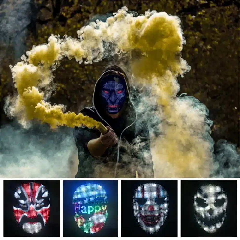 RGB valgustusega LED-mask | kujundav pilt e-kaubamaja pildikogust