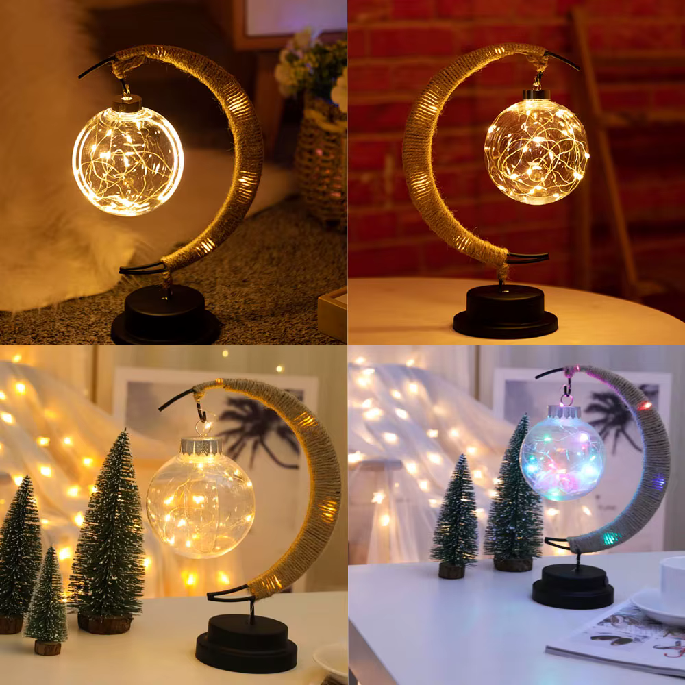 kuukujulised LED lauavalgustid erinevates valgusoludes