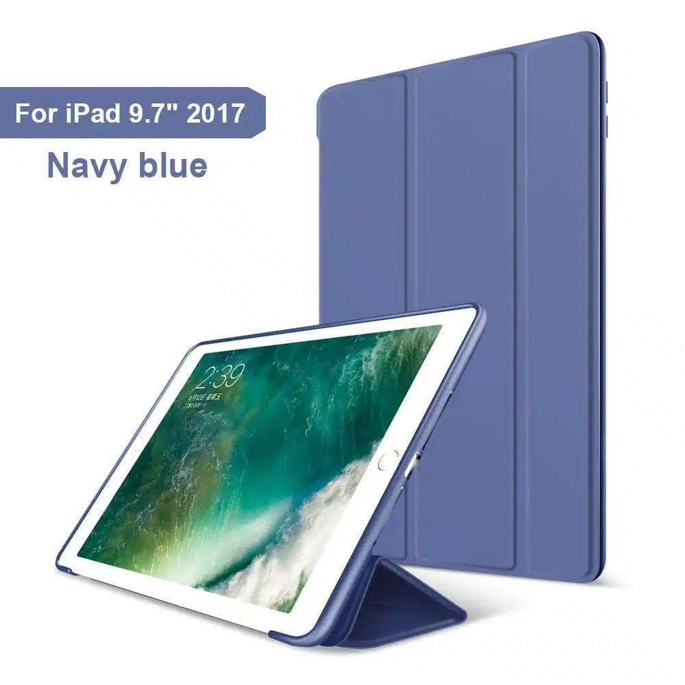 For New iPad 2017 iPad 9.7 Inch Case,Ultra Slim Lightweight Smart Case Trifold Cover Stand with Flexible Soft TPU Back Cover 11