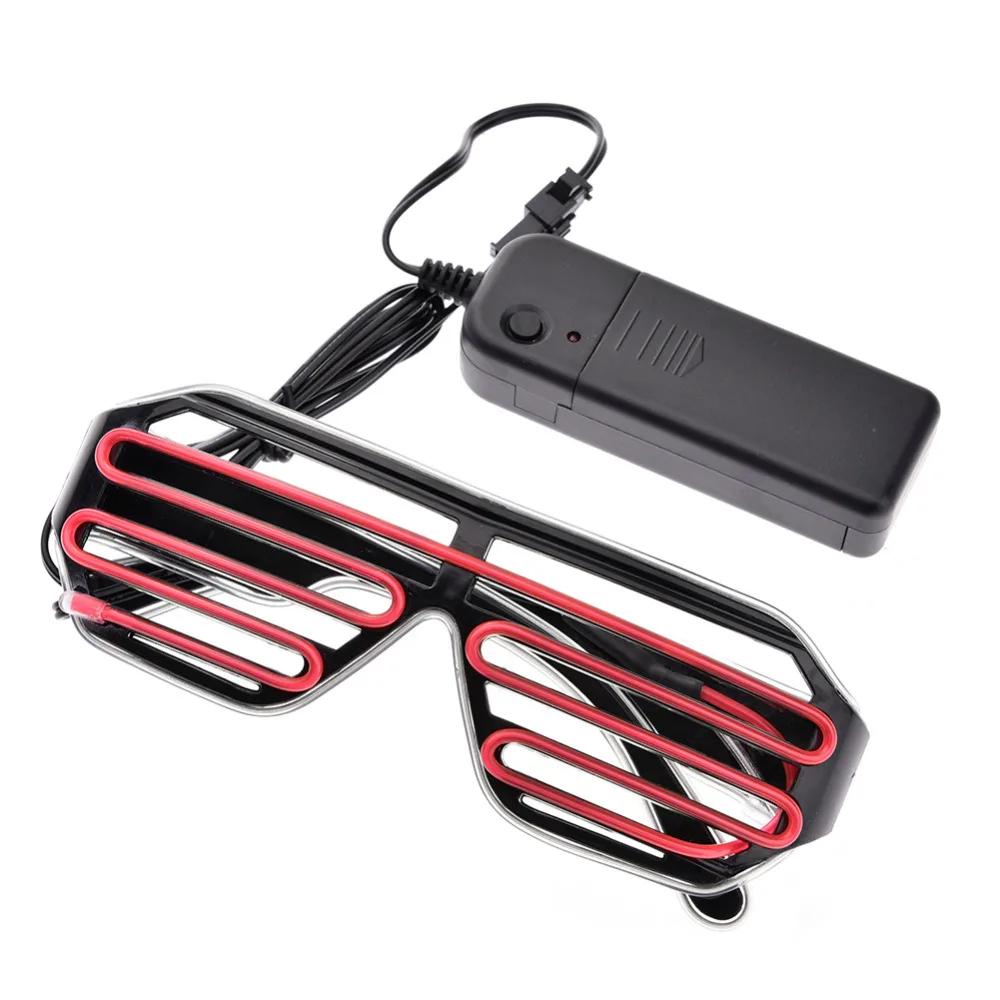 Double-colored Flashing Eyeglass Party Wire LED Light Glasses Halloween Fluorescent Luminous Glowing Glasses Party Decorations 23