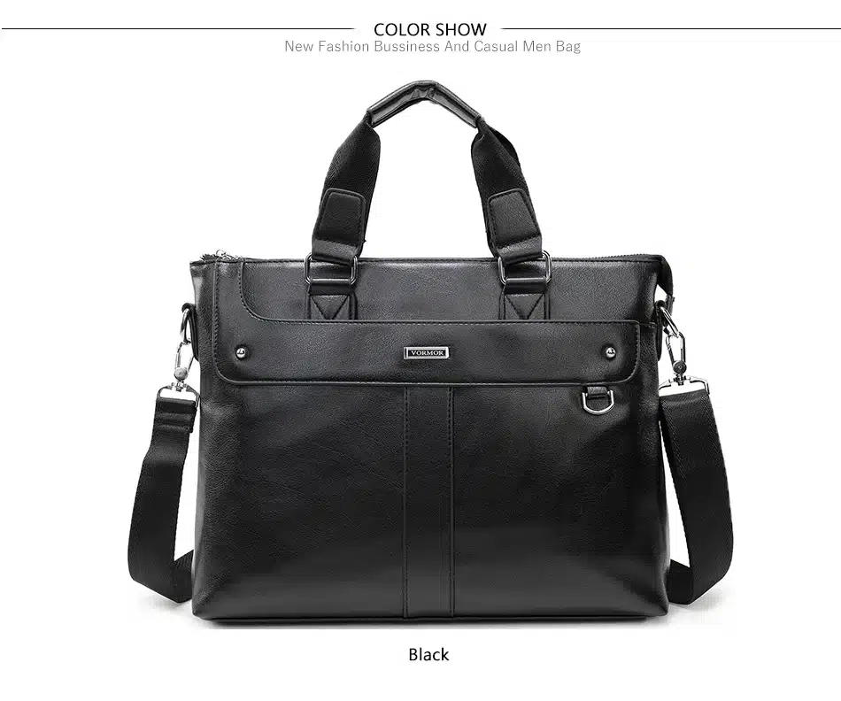 VORMOR 2018 Men Casual Briefcase Business Shoulder Bag Leather Messenger Bags Computer Laptop Handbag Bag Men's Travel Bags 26