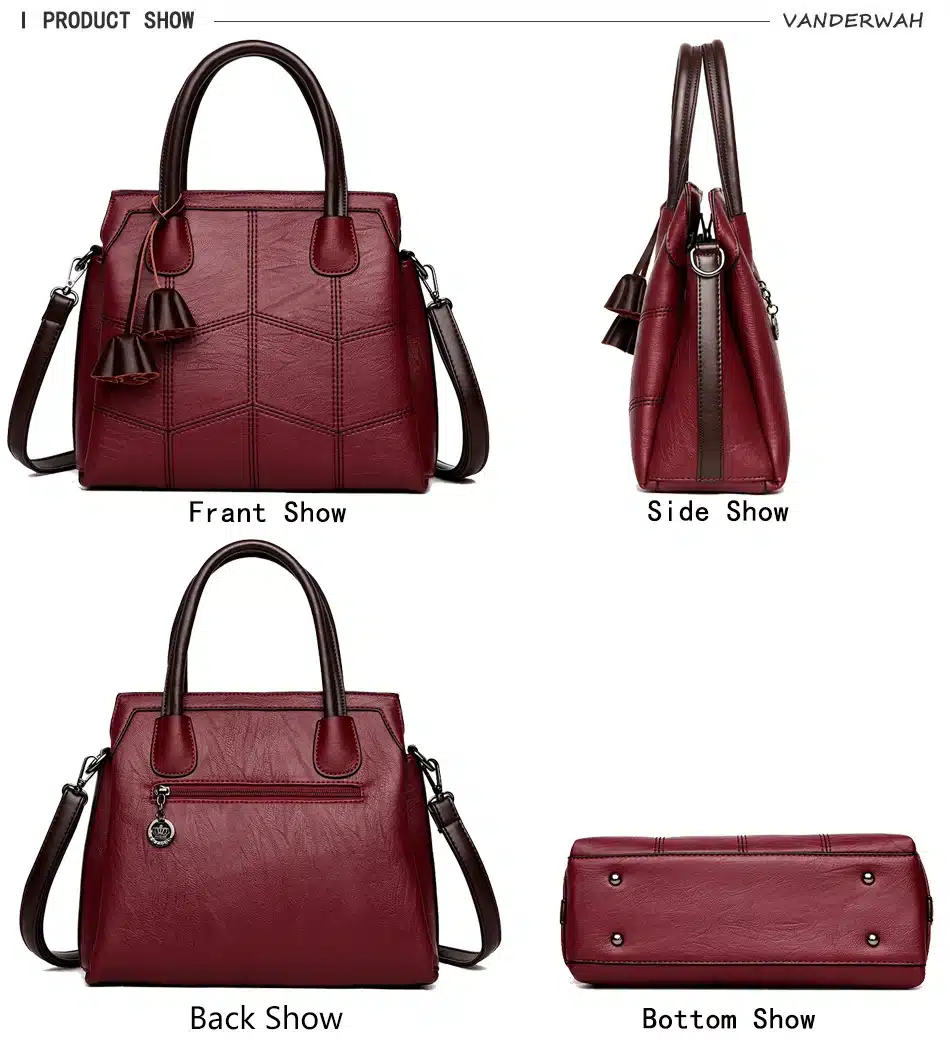 Sac A Main Femme Leather Luxury Handbags Women Bags Designer Hand bags Women Shoulder Crossbody Messenger Bag 2018 Casual Tote 7