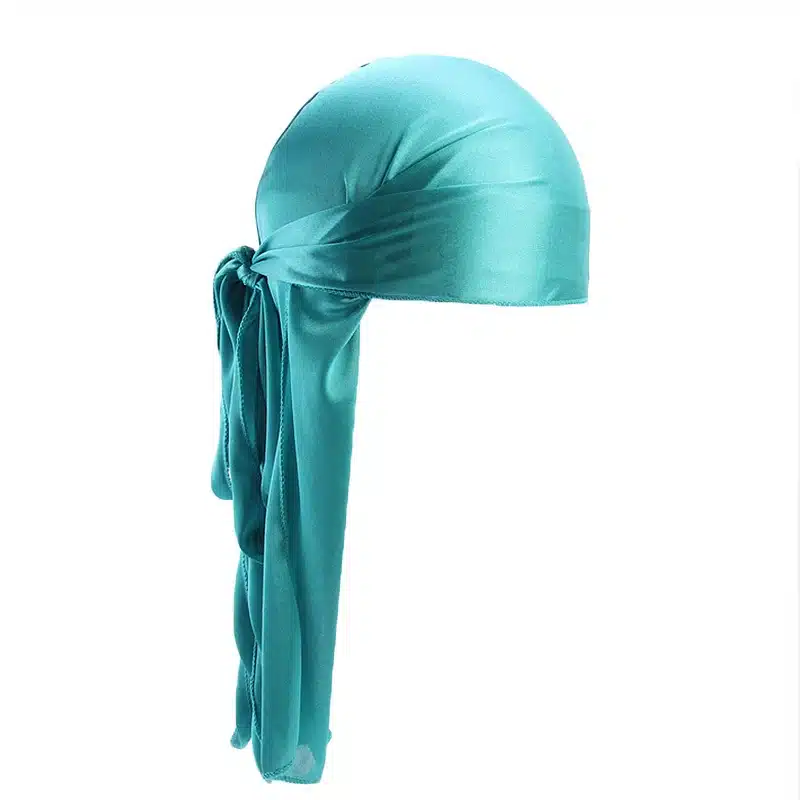 New Unisex Long Silk Soft Satin Breathable Bandana Turban Hat Wigs Doo Durag Biker Headwear Pirate Hat Men Hair Accessories 47