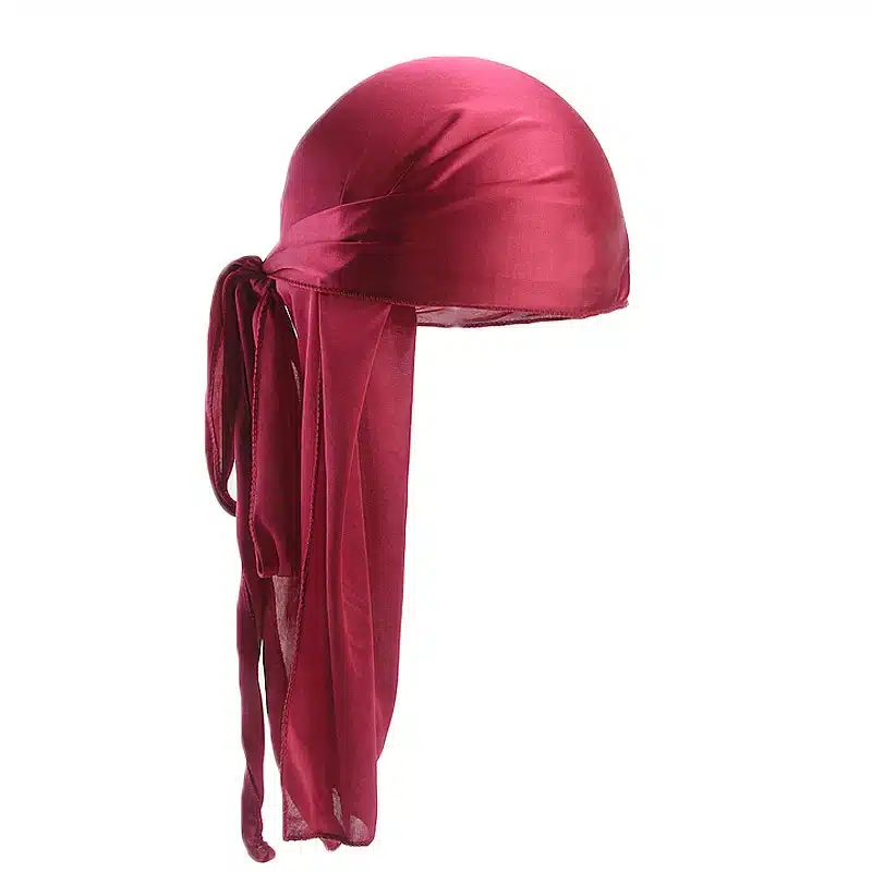 New Unisex Long Silk Soft Satin Breathable Bandana Turban Hat Wigs Doo Durag Biker Headwear Pirate Hat Men Hair Accessories 50