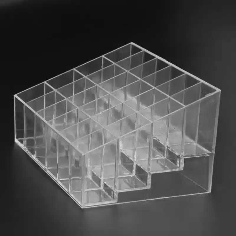 24 Grid Acrylic Makeup Organizer Storage Box Cosmetic Box Lipstick Jewelry Box Case Holder Display Stand make up organizer 16