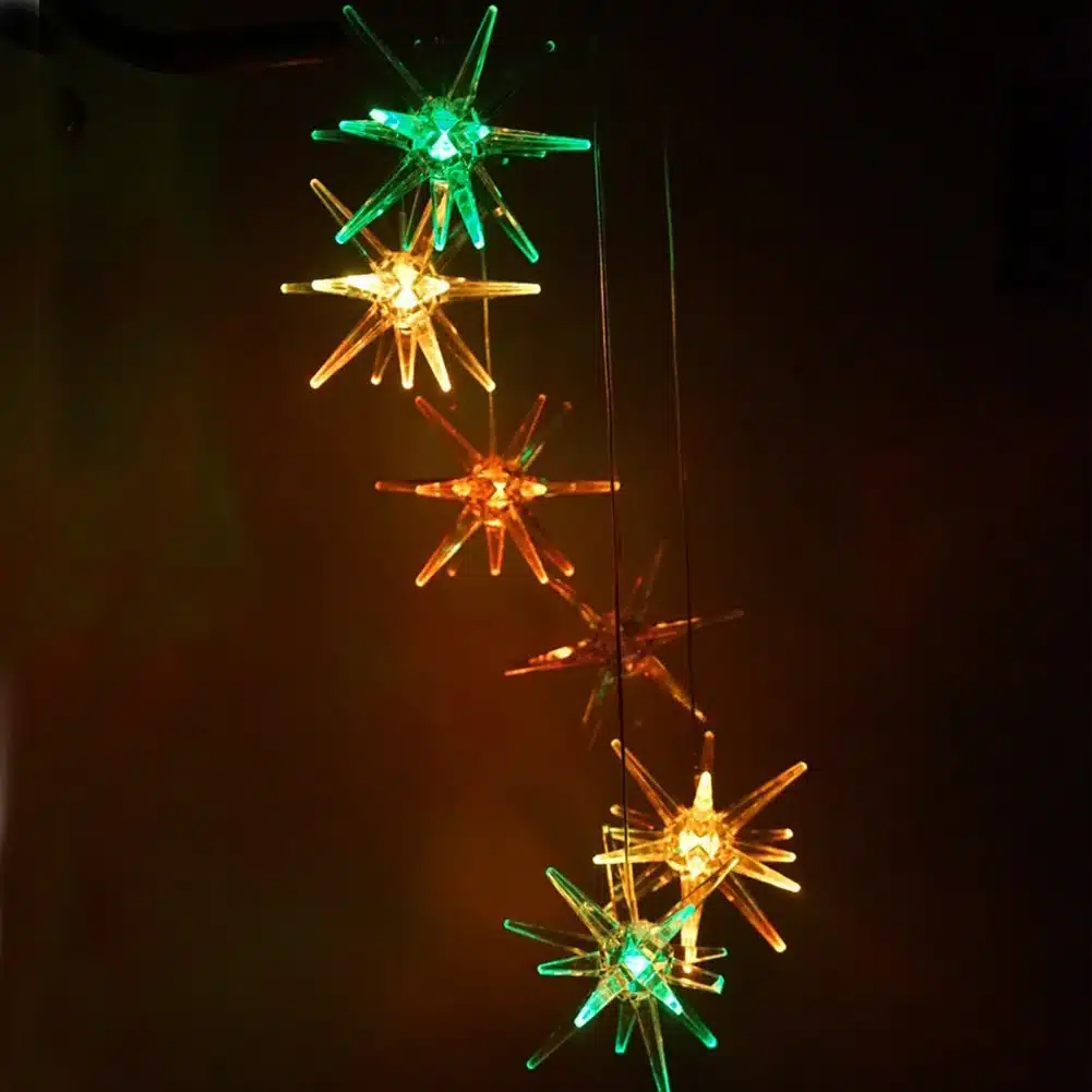 Color Changing LED Solar Wind Chime Light Home Garden Light Outdoor Waterproof For Garden Decoration Butterfly Modern Art Decor 16