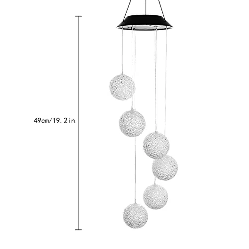 Color Changing LED Solar Wind Chime Light Home Garden Light Outdoor Waterproof For Garden Decoration Butterfly Modern Art Decor 29