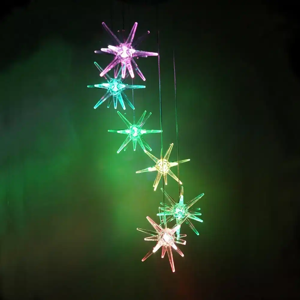Color Changing LED Solar Wind Chime Light Home Garden Light Outdoor Waterproof For Garden Decoration Butterfly Modern Art Decor 44