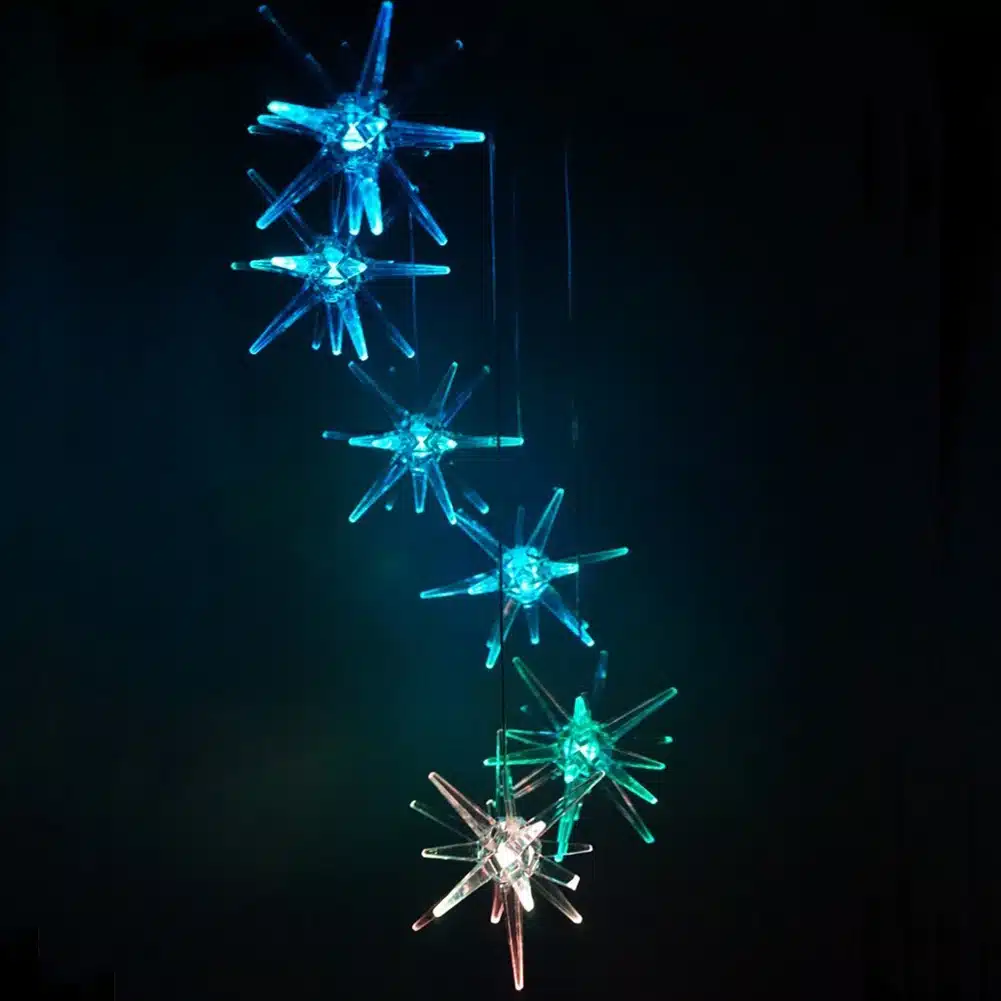 Color Changing LED Solar Wind Chime Light Home Garden Light Outdoor Waterproof For Garden Decoration Butterfly Modern Art Decor 49