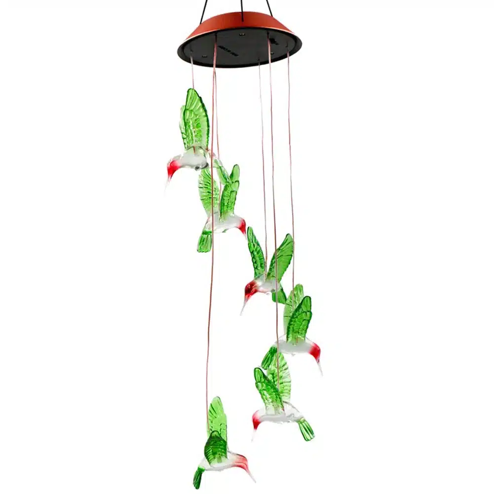Color Changing LED Solar Wind Chime Light Home Garden Light Outdoor Waterproof For Garden Decoration Butterfly Modern Art Decor 51